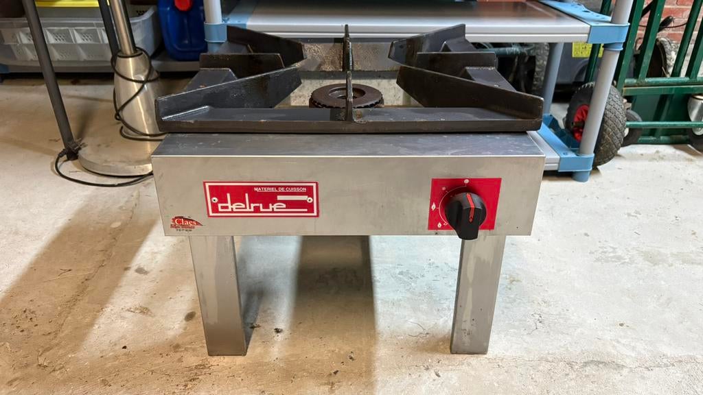 Feu à gaz professionnel, Enlèvement, Utilisé, Cuisinière, Friteuse et Grils