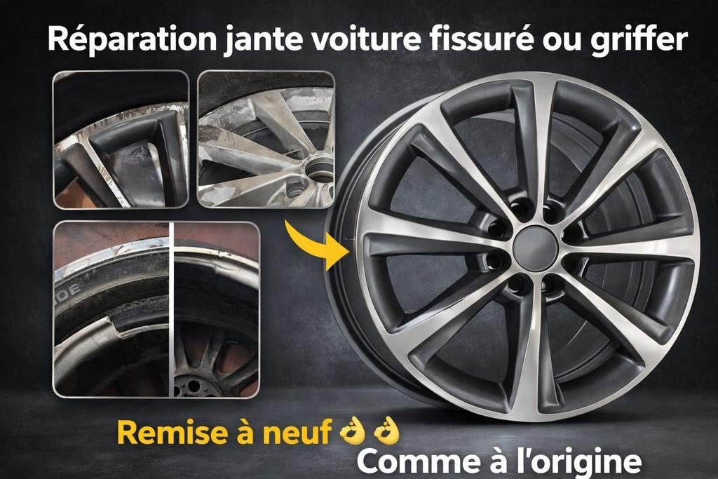 Réparation jante voiture fissuré ou griffer, Autos : Pièces & Accessoires, Enlèvement ou Envoi
