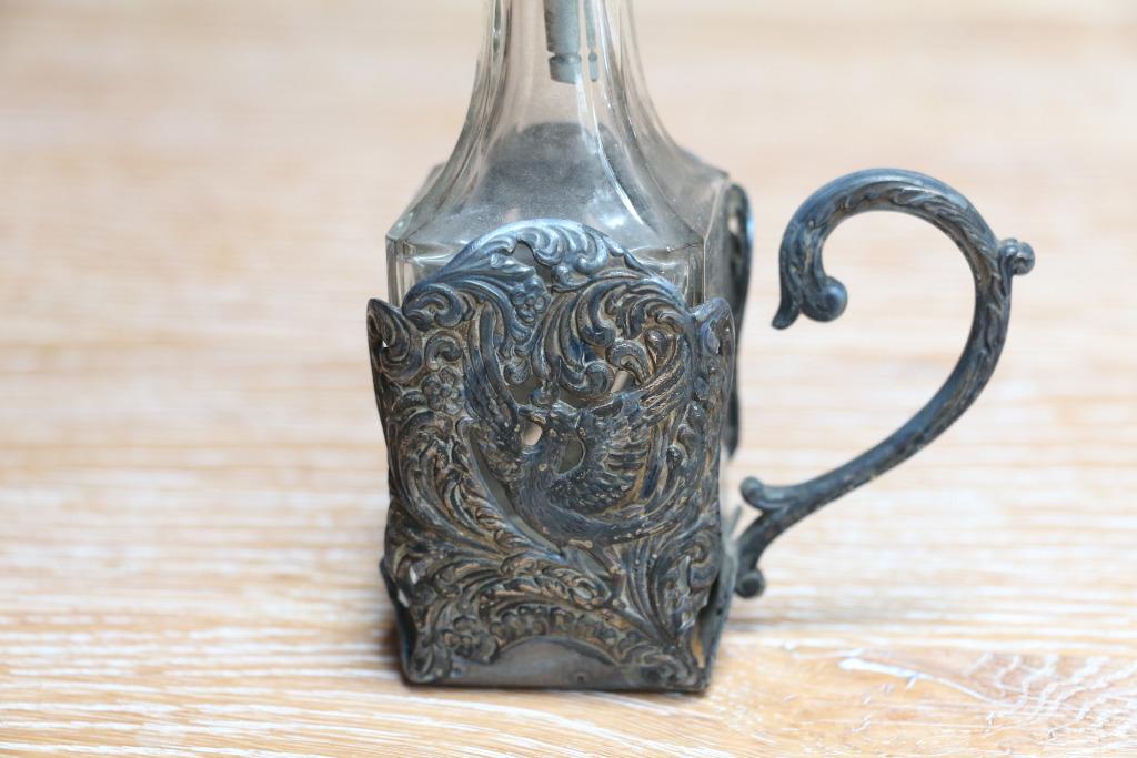 prachtig verzilverd flessenhoudertje uit 1950, Gero90, Enlèvement ou Envoi, Argent