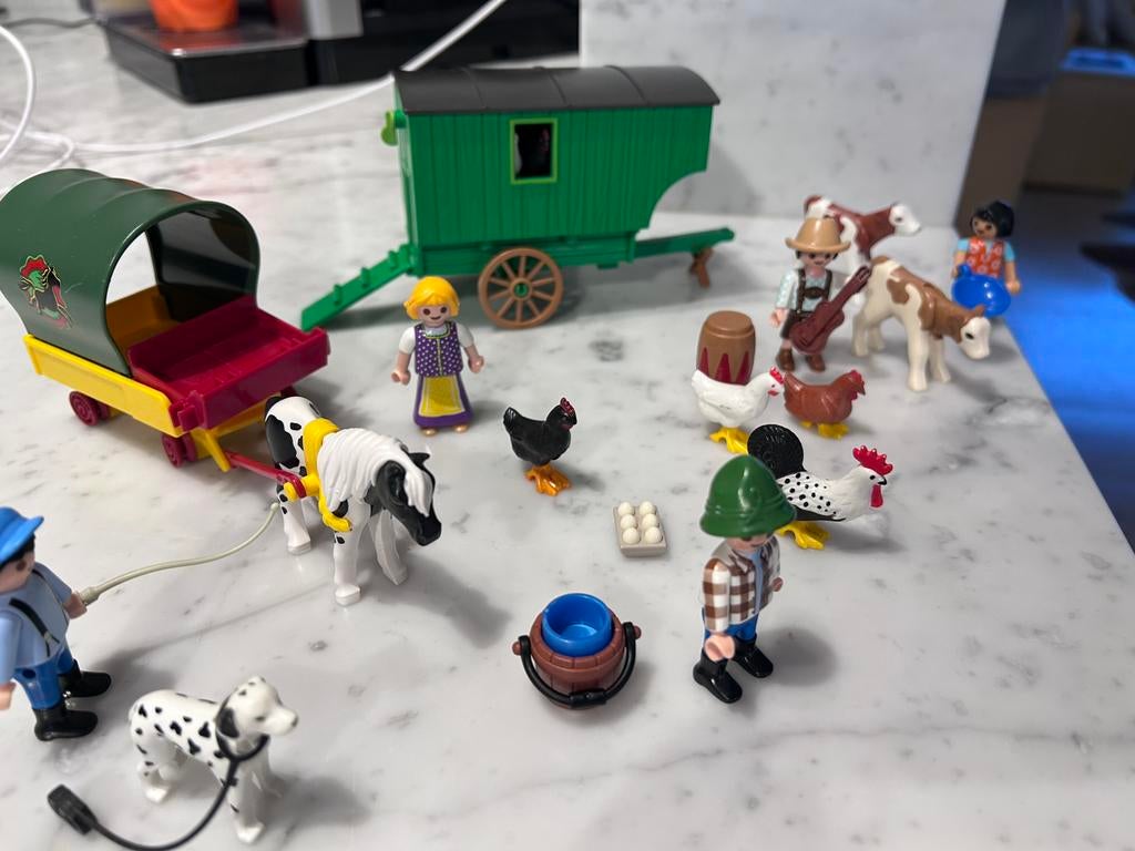 Kippenhok en pony met huifkar - Playmobil 70138 & 6948, Ophalen, Zo goed als nieuw