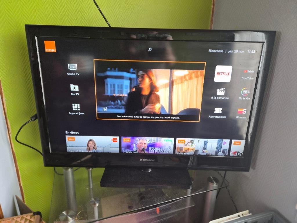 TV écran plat 102 cm, TV, Hi-fi & Vidéo, Télévisions, Enlèvement, Comme neuf, 100 cm ou plus