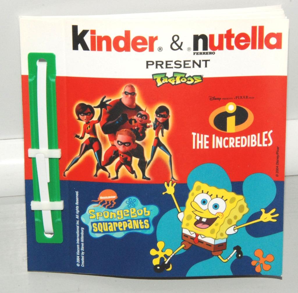 Nutella verzamelboekje Spongebob en The Incredibles, Ophalen of Verzenden, Nieuw, Overige typen
