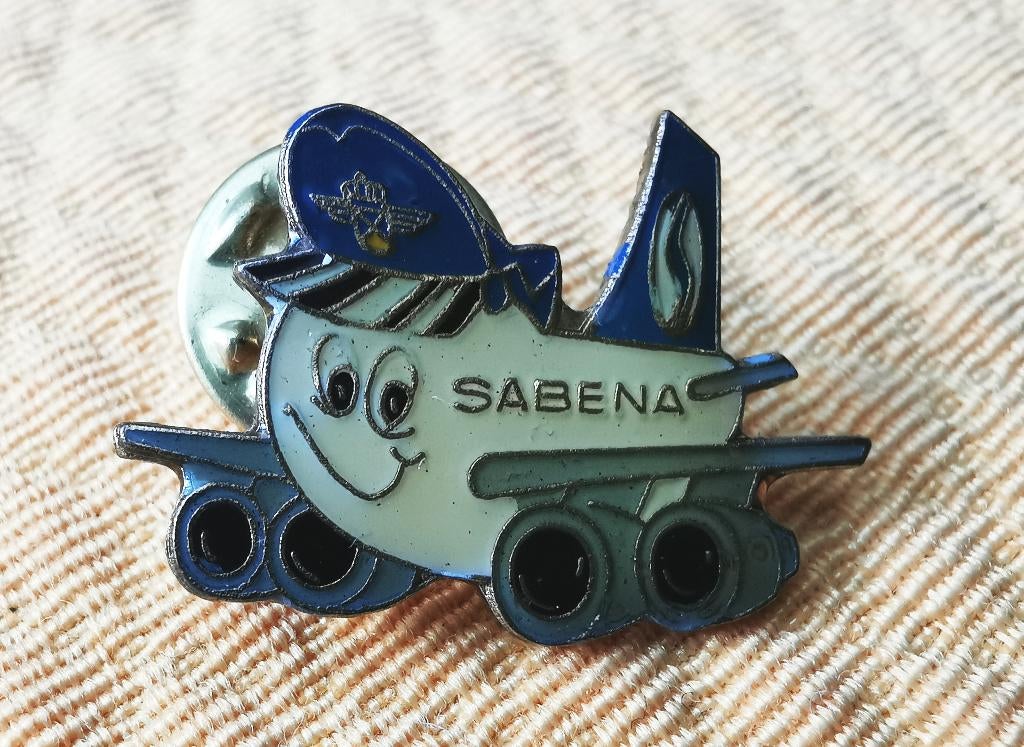 Pin Sabena. Metaal en emaille., Verzamelen, Ophalen of Verzenden, Zo goed als nieuw, Transport, Speldje of Pin