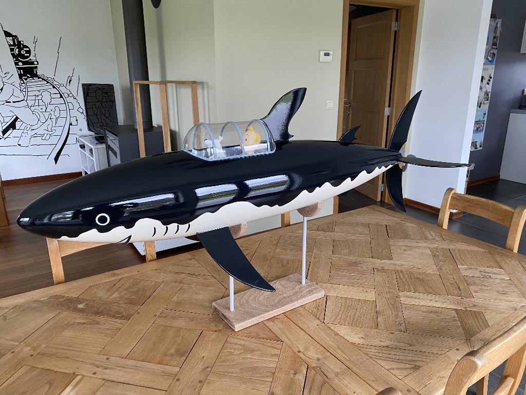 Grand sous-marin tintin, Ophalen, Kuifje, Zo goed als nieuw, Beeldje of Figuurtje