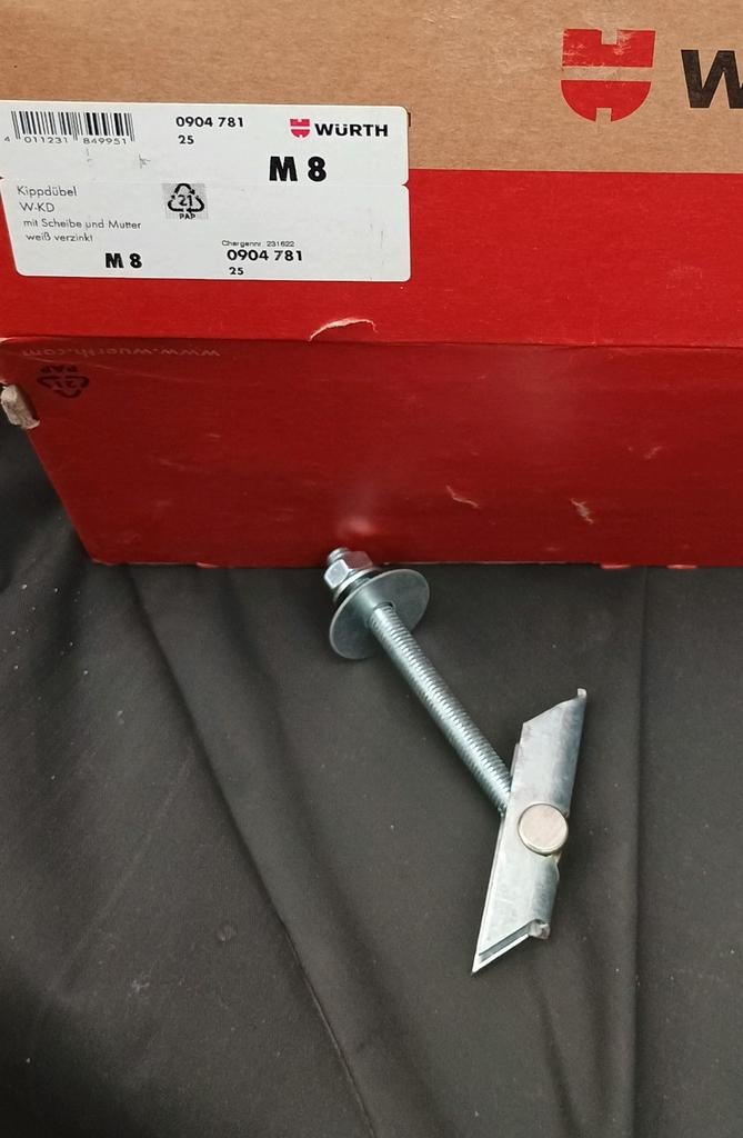 Tuimelpluggen, paraplupluggen voor holle plafond 8mm, Ophalen