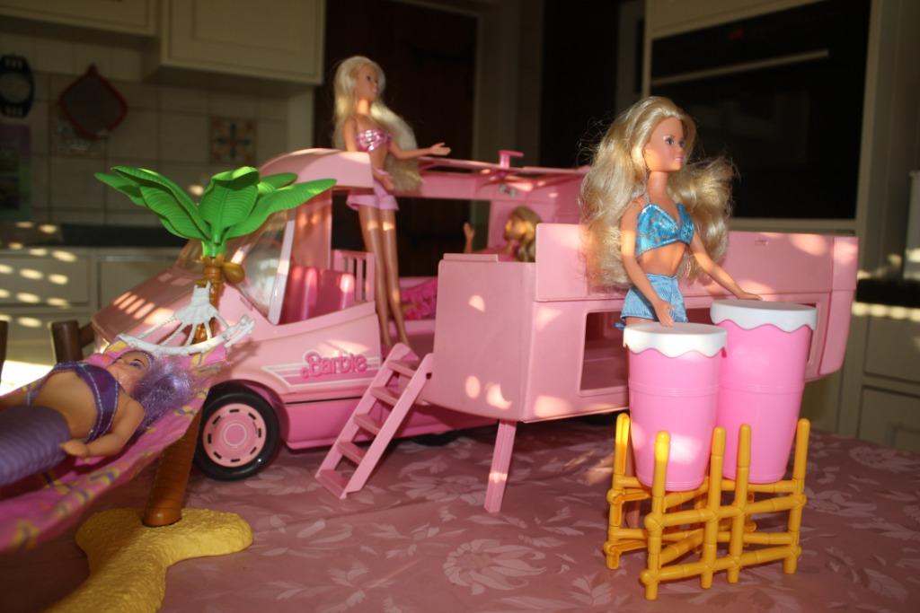 barbie camper, Kinderen en Baby's, Speelgoed | Poppen, Ophalen of Verzenden, Gebruikt, Barbie