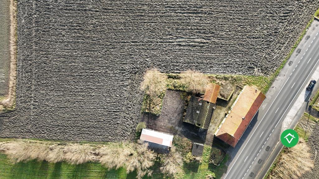 Te herbouwen of te slopen hoeve op ruim perceel in landelijk, 1132 kWh/m²/an, Province de Flandre-Occidentale, Kaaskerke, 127 m²