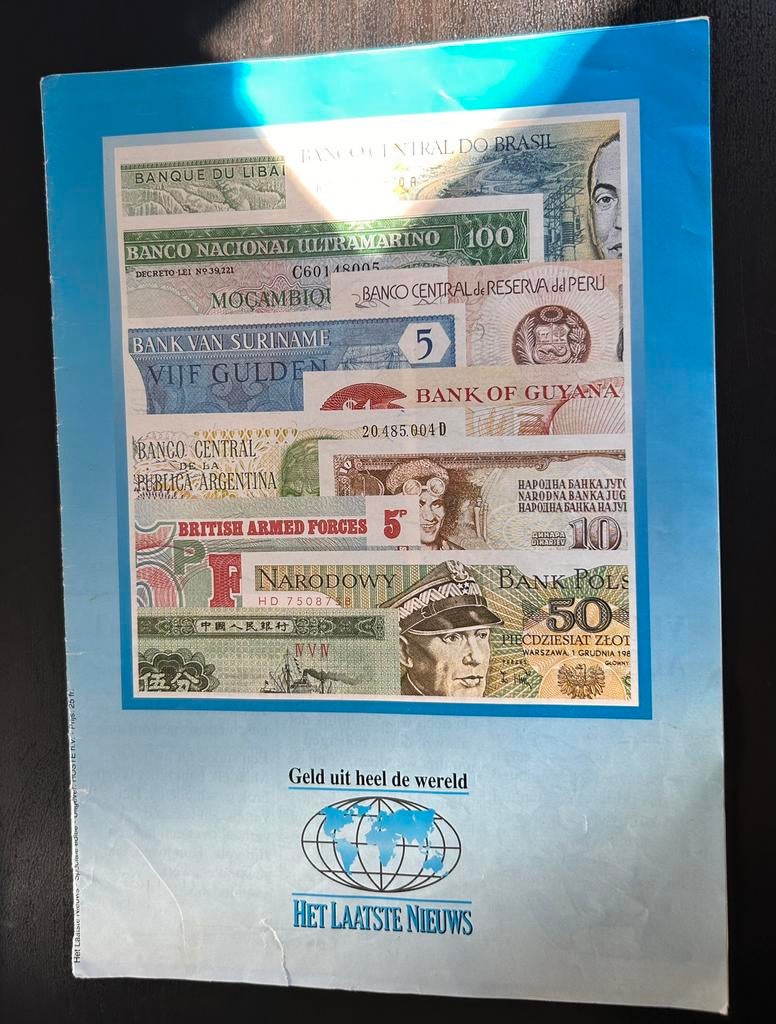 Verzameling bank biljetten jaren 80 “HLN en spaarkrediet”, Enlèvement, Autres pays, Série