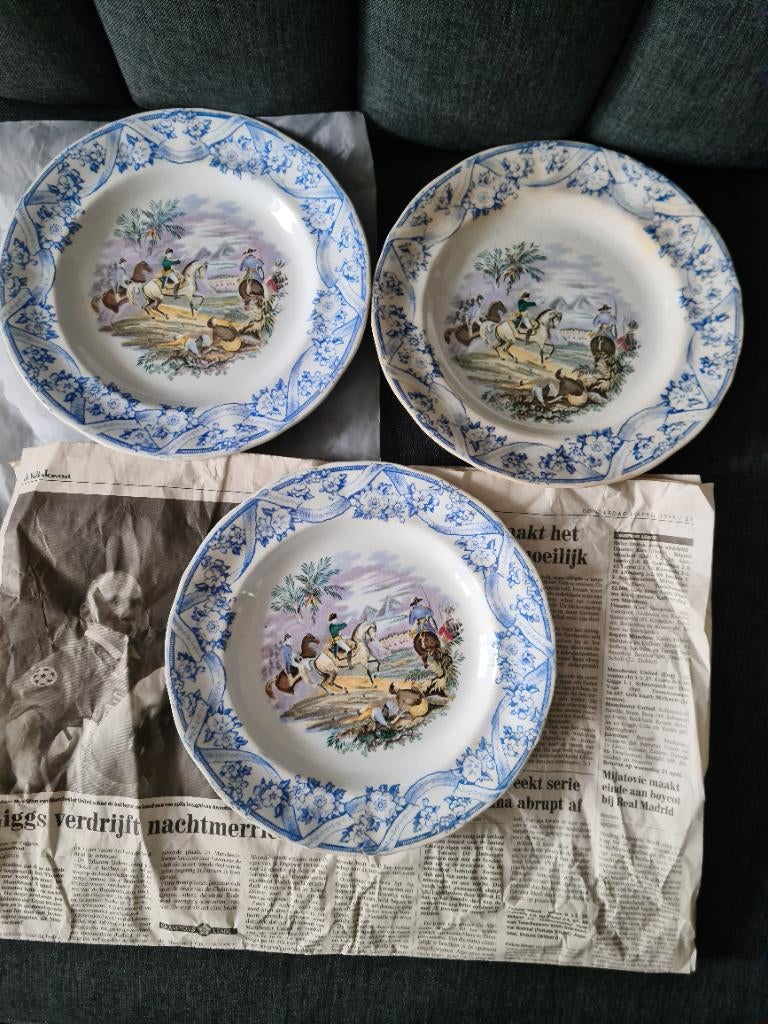 Petrus Regout Postdam borden, Ophalen of Verzenden