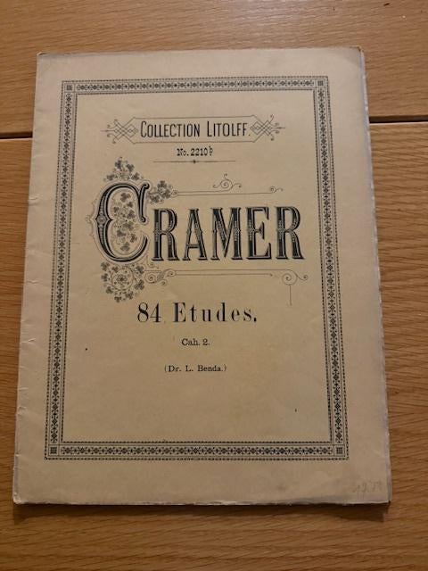 Cramer – 84 Études, Cahier 2, Gebruikt, Klassiek, Ophalen of Verzenden, Artiest of Componist