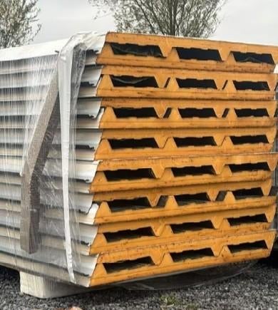 Geïsoleerde sandwichpanelen, Bricolage & Construction, 15 m² ou plus, Isolation de toiture, Enlèvement ou Envoi, Comme neuf