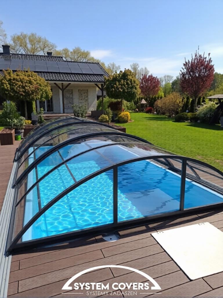 Zwembadoverdekking / pool cover 3.6x6.4x1.2 m , kleur DB703, Ophalen of Verzenden, Nieuw, Overige typen