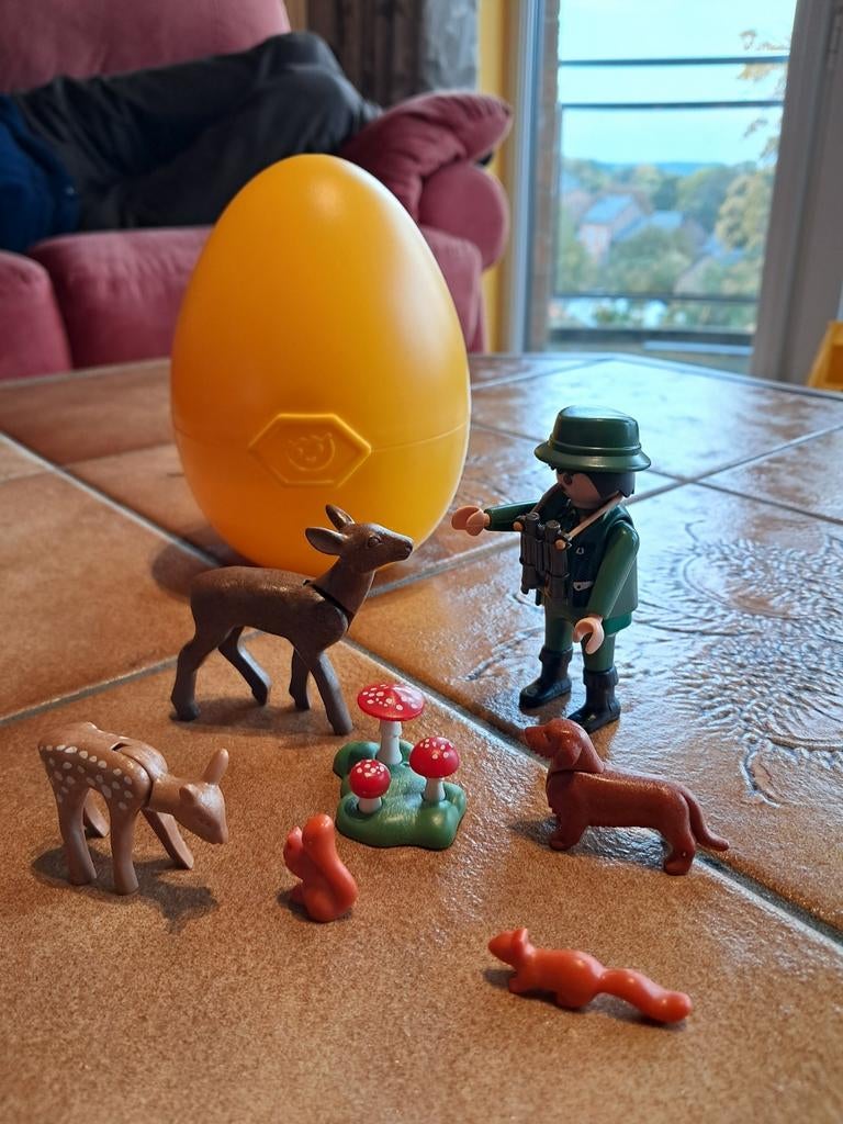 Playmobil 4938 œuf surprise Garde forestier et animaux, Enlèvement ou Envoi, Comme neuf, Ensemble complet