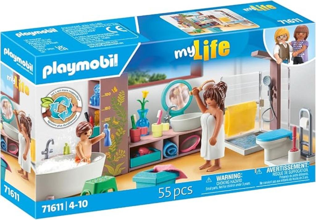 Salle de bain PLAYMOBIL avec baignoire LIVRAISON GRATUITE, Envoi, Neuf, Ensemble complet