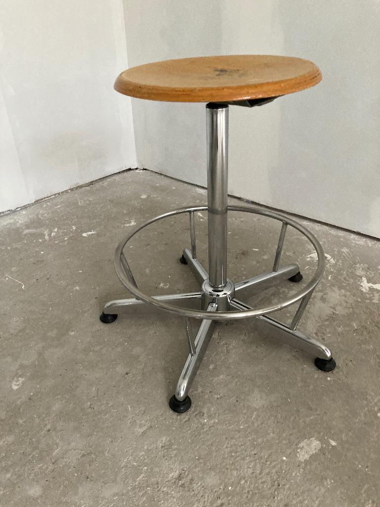 Tabouret, Maison & Meubles, Enlèvement, Réglable en hauteur, Comme neuf, Fer