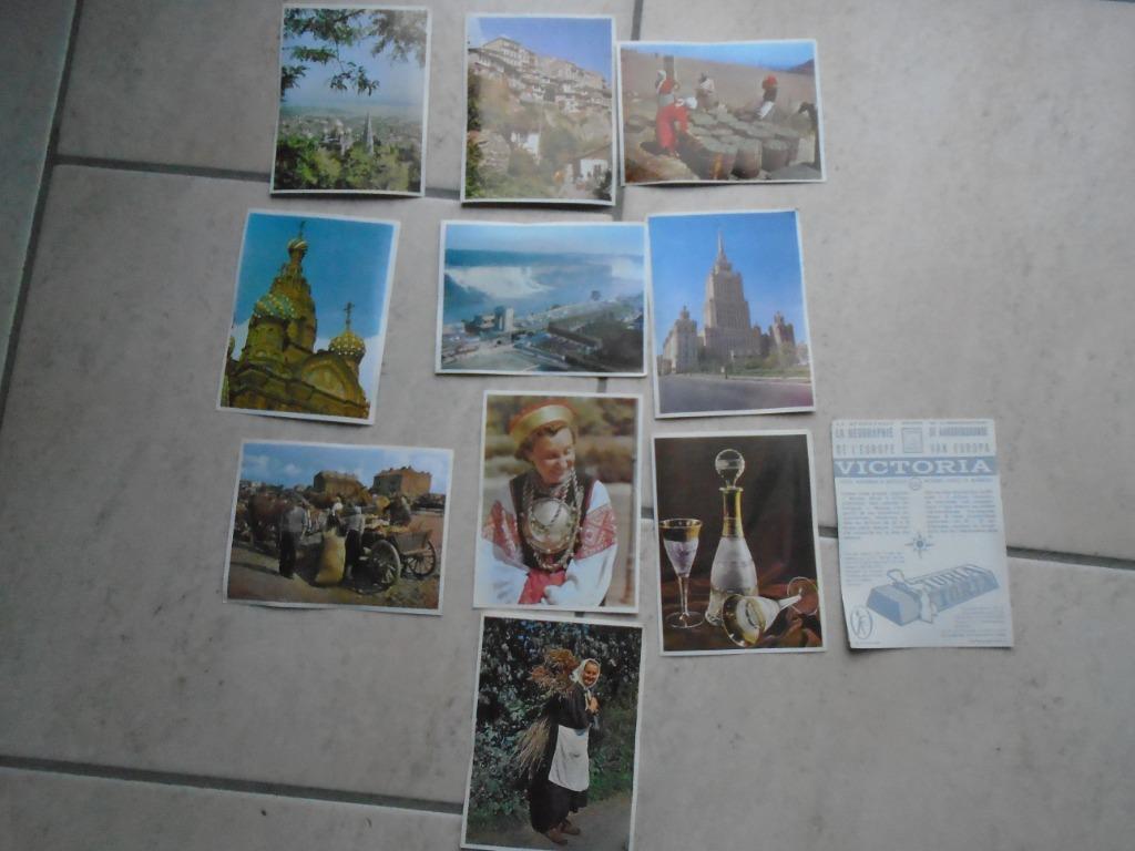 13 CHROMOS"VICTORIA"TINTIN”: DE GEOGRAFIE VAN EUROPA, Ophalen of Verzenden