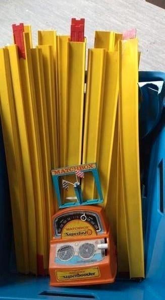 Matchbox superfast racebaan met superbooster, Ophalen, Gebruikt