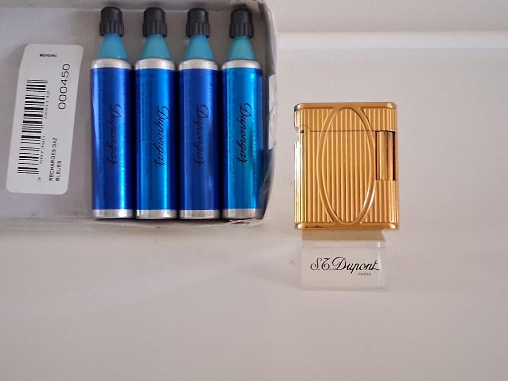 Dupont L1Soubreny, couleur dorée plus claire., Collections, Enlèvement ou Envoi, Utilisé, Briquet