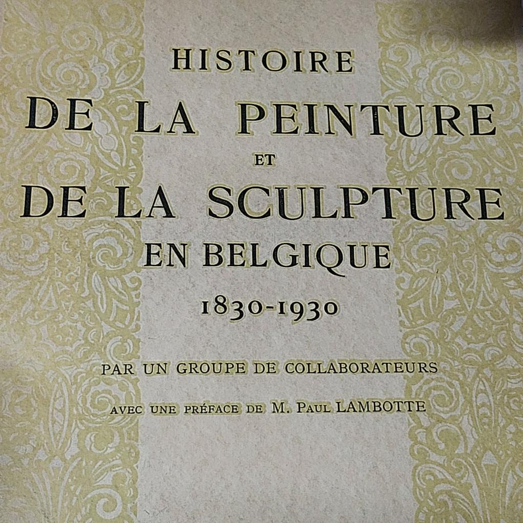 Histoire de la peinture et de la sculpture Belgique 1830 193, Enlèvement ou Envoi, Utilisé