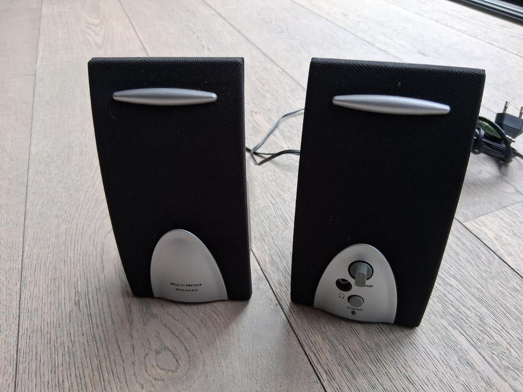 Boxen - multi media speakers - retro box, Computers en Software, Pc speakers, Ophalen, Gebruikt