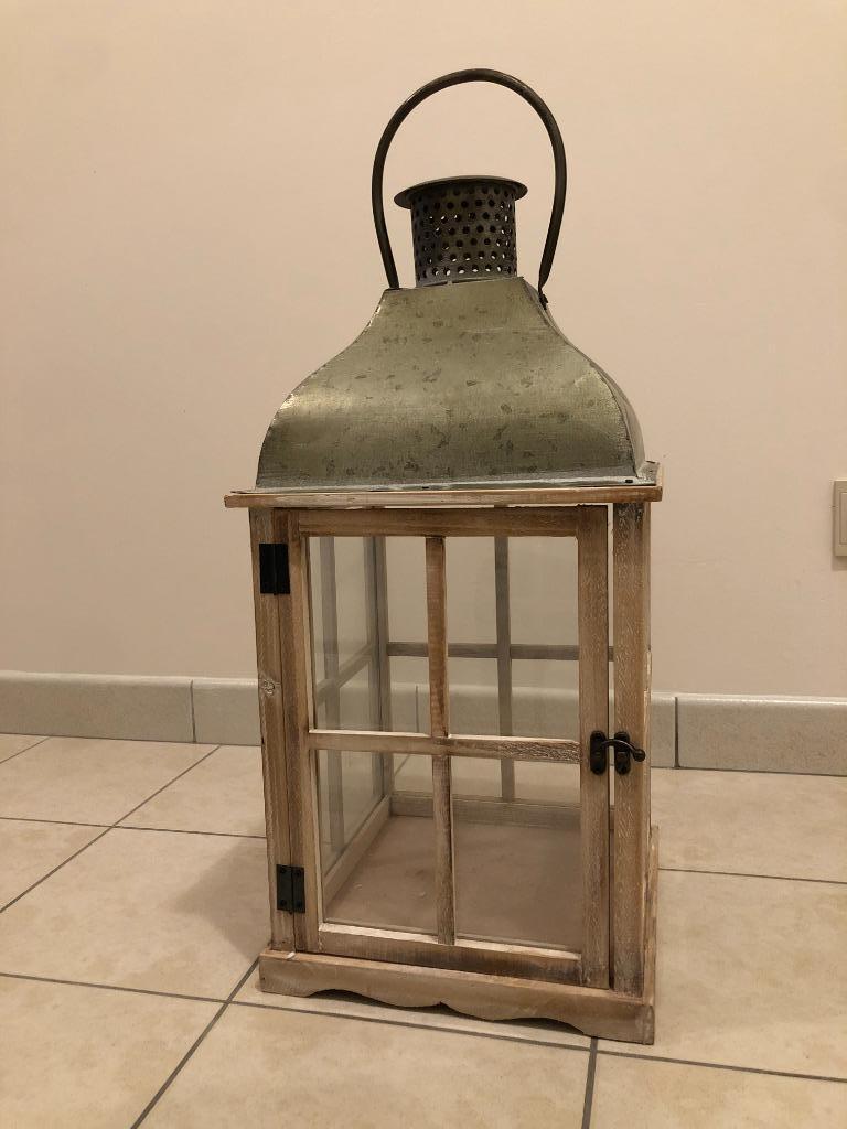 Windlicht - lantaarn, Huis en Inrichting, Ophalen of Verzenden, Nieuw, Hout