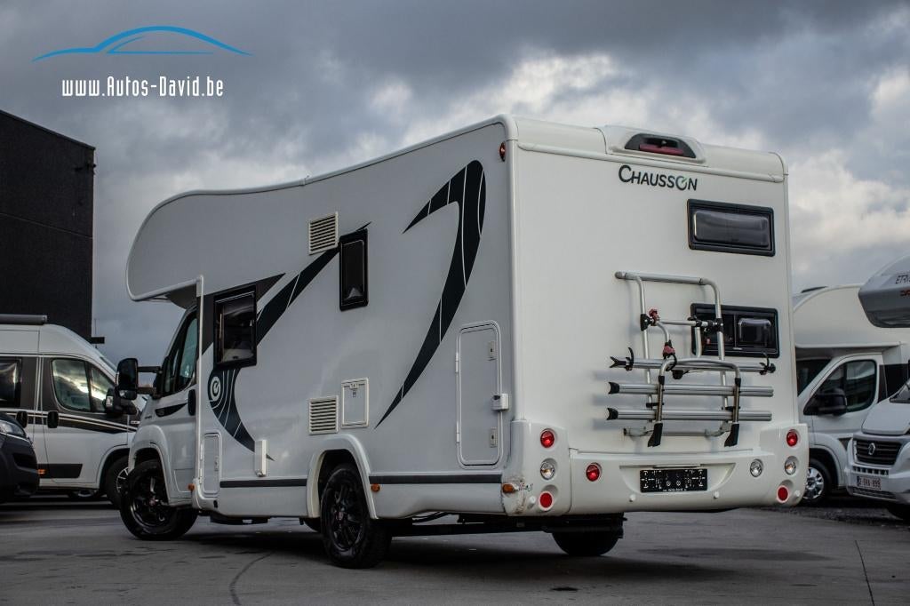 Chausson C656 VIP Fiat 2.3d 7 Plaatsen / ZONNEPANEEL / TV, Caravans en Kamperen, Mobilhomes, Alkoof, Fiat, Vloeistofverwarming