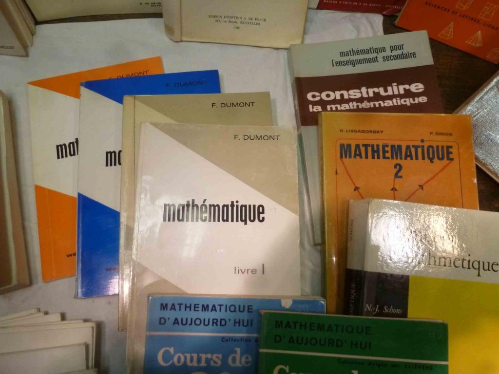 livres de math &  cours complets professionnel  et technique, Enlèvement, Utilisé, Secondaire professionnel