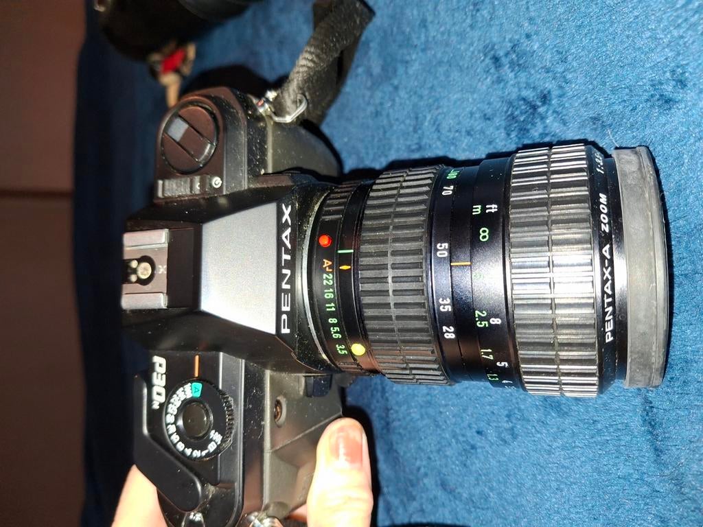 Pentax fotocamera met toebehoren, Ophalen, Zo goed als nieuw, Pentax