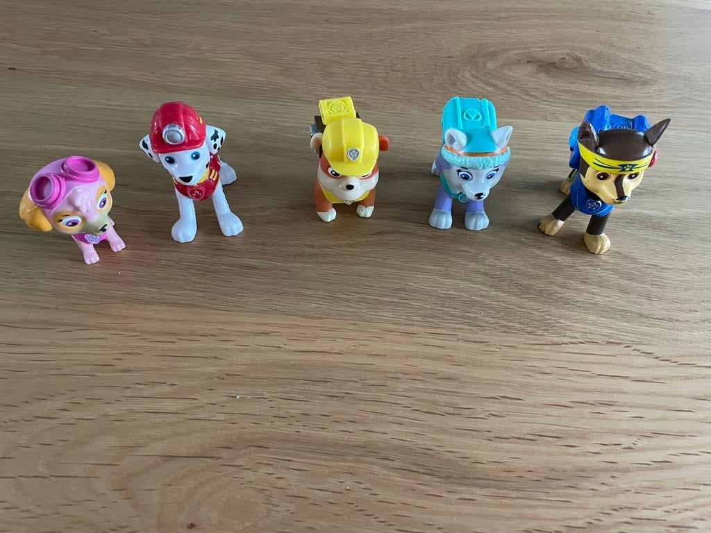 5 figuren Paw Patrol, Ophalen of Verzenden, Zo goed als nieuw