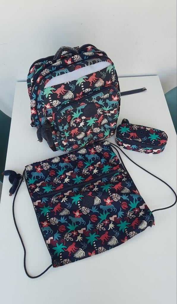 Kipling rugzak, pennenzak en zwemzak, Ophalen, Gebruikt, Rugtas