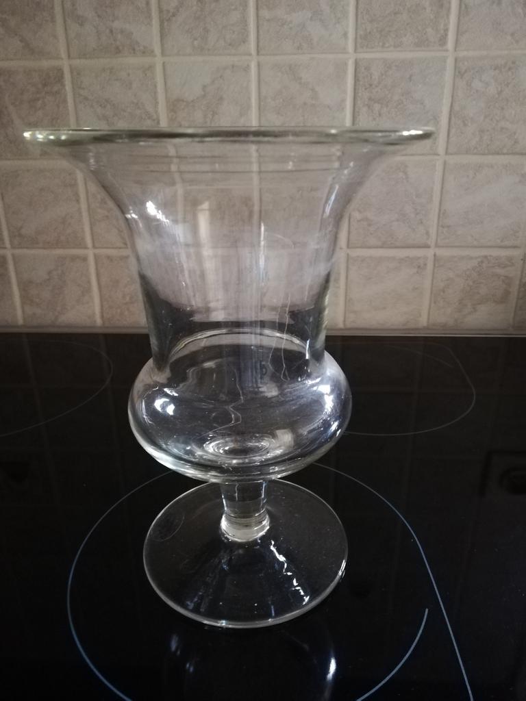 Vaas mond geblazen, Enlèvement, Comme neuf, Verre, Moins de 50 cm