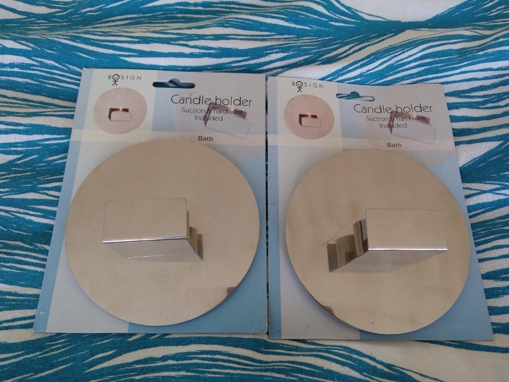 2 x BOSIGN candle holder bath, Maison & Meubles, Enlèvement ou Envoi, Métal, Chandelier, Neuf