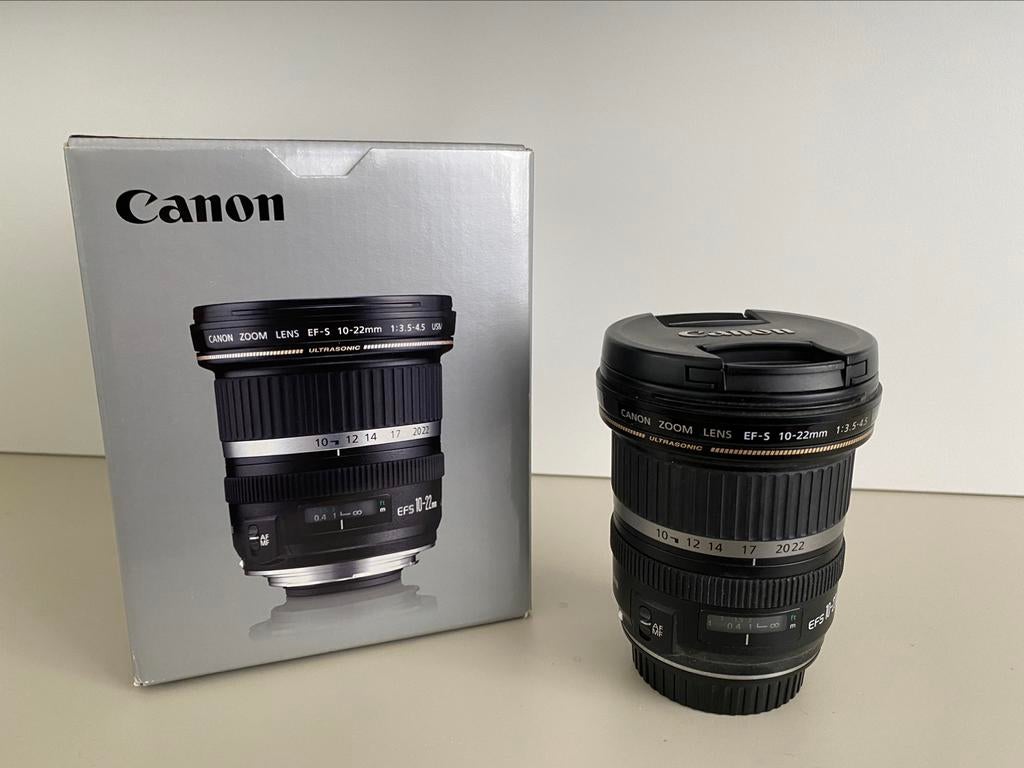 Canon EF-S 10-22mm f3,5-4,5 groothoeklens, Ophalen, Zo goed als nieuw, Groothoeklens, Zoom