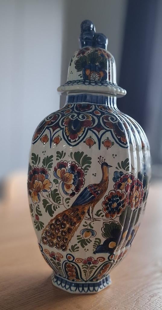 Polychroom handgeschilderd Delft, Antiek en Kunst, Ophalen