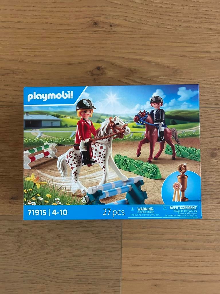 71915 Playmobil paarden met hindernissen, Enlèvement ou Envoi, Neuf, Ensemble complet