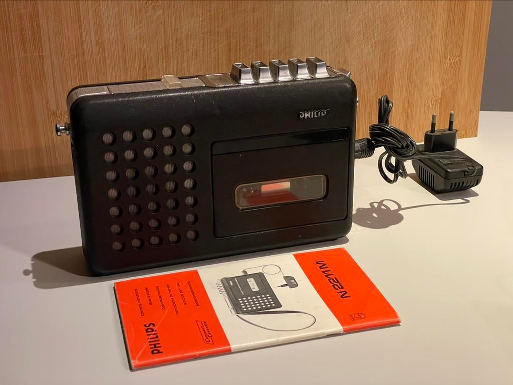 Magnétophone à cassette rétro Philips N2211M, TV, Hi-fi & Vidéo, Radios, Comme neuf, Enlèvement ou Envoi