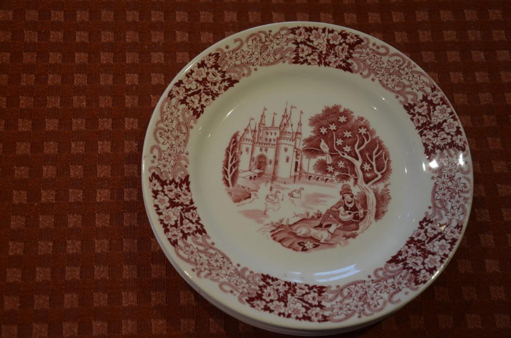 Petrus REGOUT Maastricht - RICHMOND - 5 assiettes à dessert, Enlèvement, Utilisé, Assiettes(s)