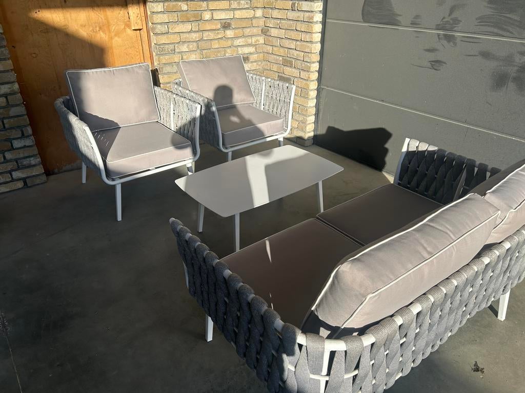 Nieuwe loungeset exterioo te koop, Tuin en Terras, Tuinsets en Loungesets, Ophalen, 4 zitplaatsen, Bank, Loungeset