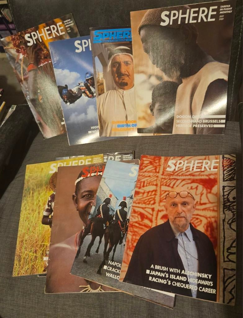 26 x Sabena Sphere in-flight magazine, Enlèvement ou Envoi, Comme neuf