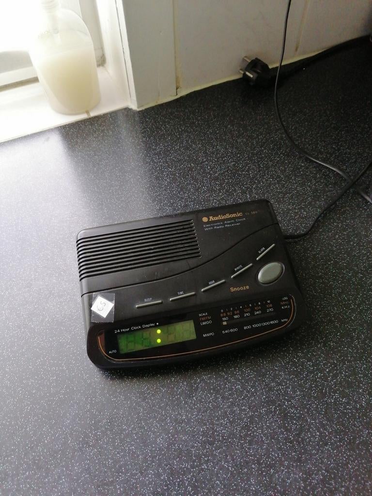 Wekker radio Panasonic, Enlèvement ou Envoi, Utilisé