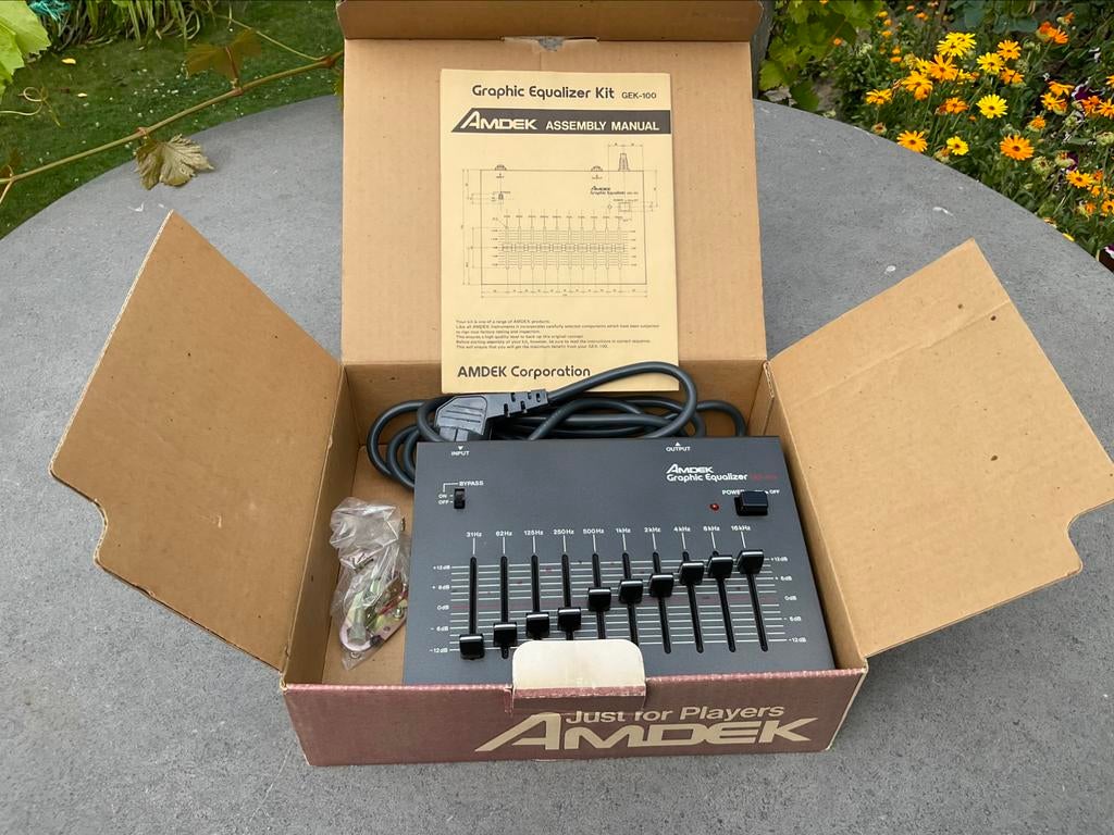 grafische equalizer AMDEK  GEK 100, Audio, Tv en Foto, Professionele apparaten, Ophalen of Verzenden, Gebruikt