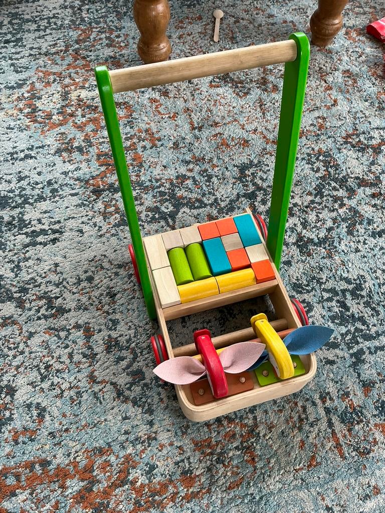 Loopwagen Papegaaien PlanToys, Ophalen, Zo goed als nieuw