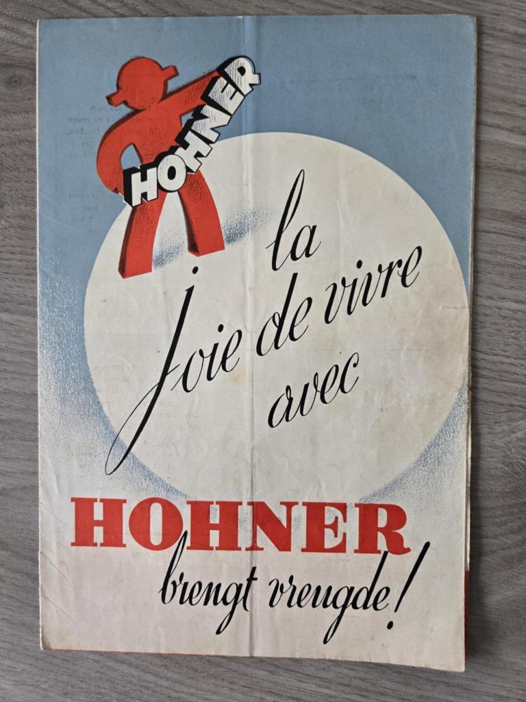 Hohner accordeons reclame folder, Muziek en Instrumenten, Accordeons, Ophalen of Verzenden, Gebruikt, Hohner