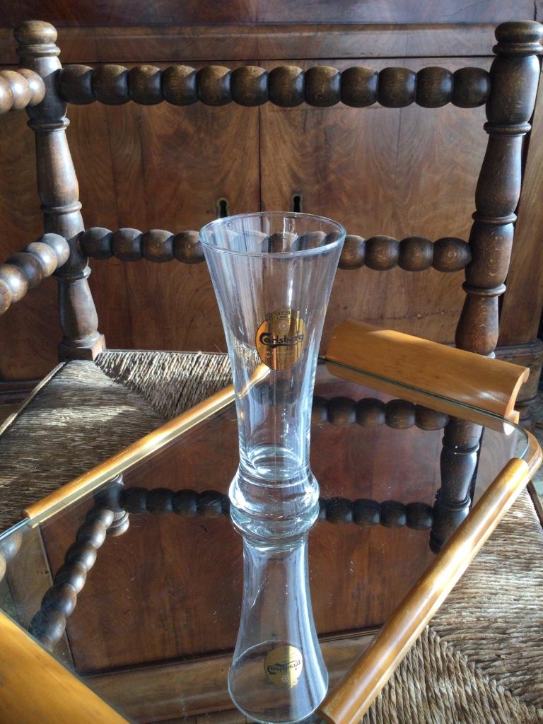 Verres à Carlsberg, Maison & Meubles, Enlèvement ou Envoi, Utilisé, Verre, Verre ou Verres