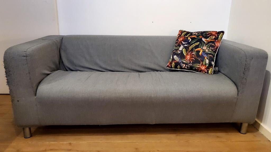 IKEA bank / sofa - grijs, Huis en Inrichting, Zetels | Zetels, Zo goed als nieuw, Ophalen