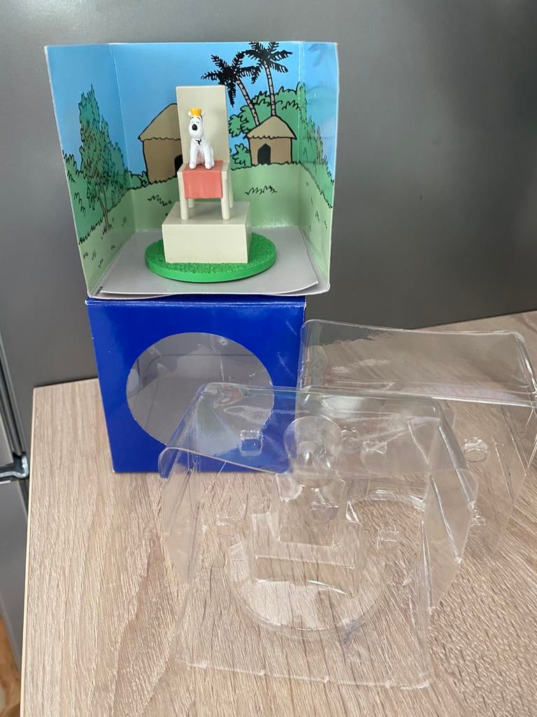 Tintin - Scène PVC Milou trône, Collections, Enlèvement ou Envoi, Tintin, Neuf