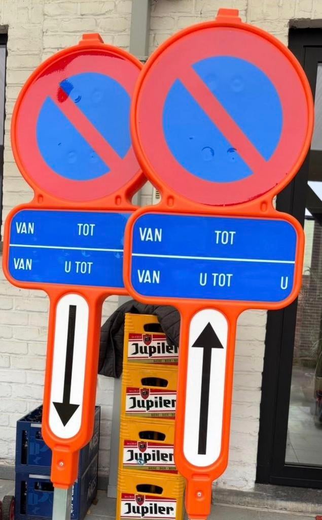 Parkeerverbodsbord, Enlèvement