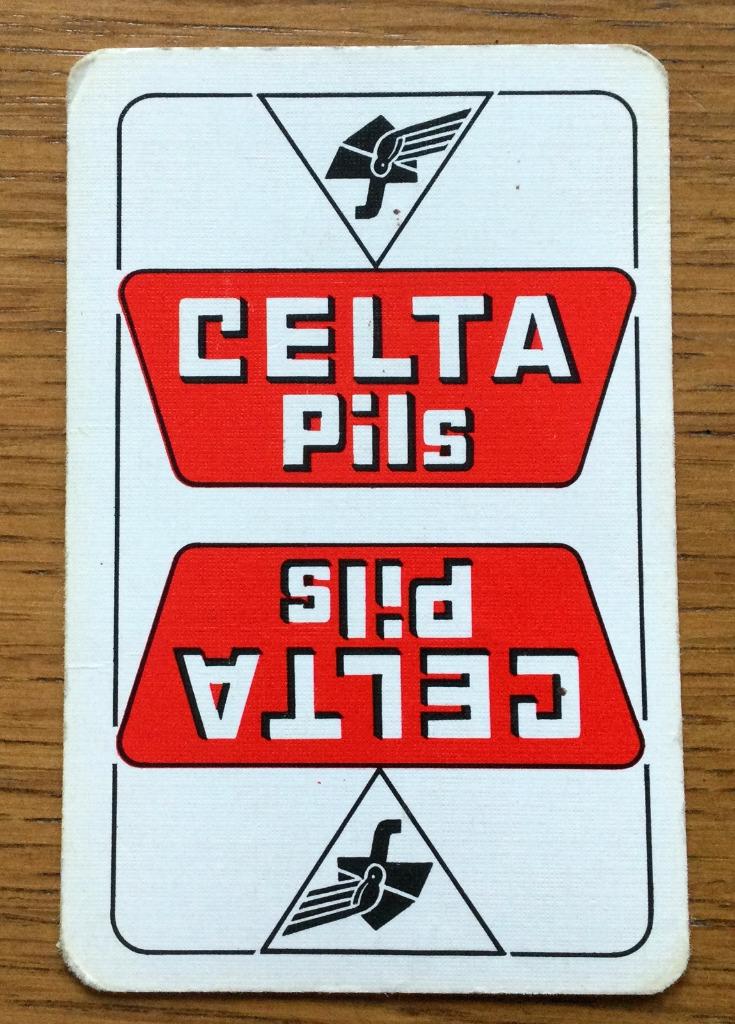 bier brouwerij speelkaart Celta pils speelkaart 1 losse, Ophalen of Verzenden