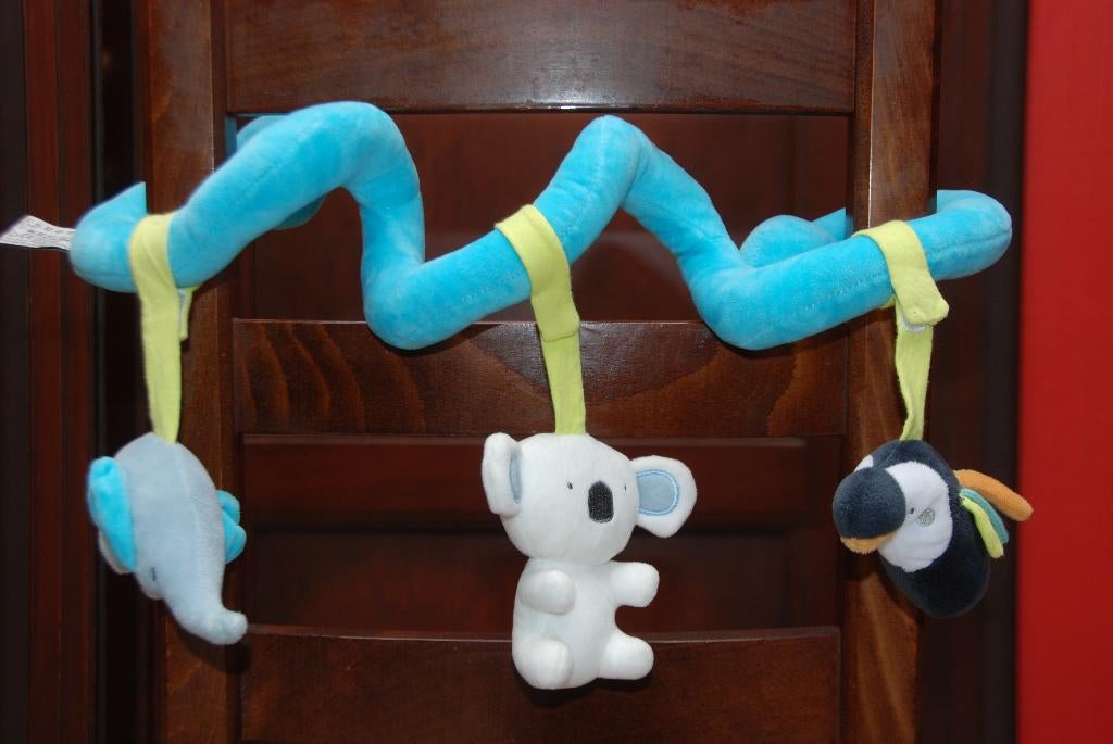 Noël Bébé Spirale d'activités Orchestra bleue avec animaux, Enlèvement ou Envoi, Comme neuf, Baby Gym