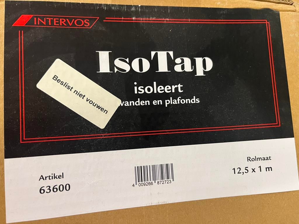 Akoestisch behang INTERVOS IsoTap, Maison & Meubles, Ameublement | Papier peint, Enlèvement, 10 à 25 m², Blanc